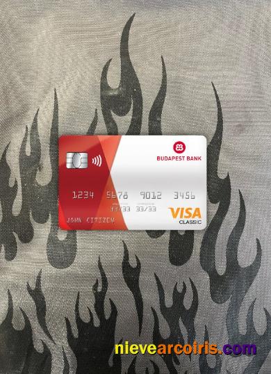 Hungary Budapest bank visa classic card photolook